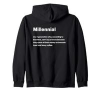 Relatable Funny Dictionary Definition Millennial Felpa con Cappuccio