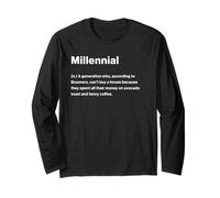 Relatable Funny Dictionary Definition Millennial Maglia a Manica