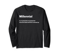 Relatable Funny Dictionary Definition Millennial Maglia a Manica
