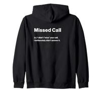 Relatable Funny Dictionary Definition Missed Call Felpa con Cappuccio