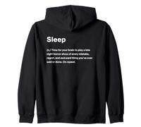 Relatable Funny Dictionary Definition Sleep Felpa con Cappuccio