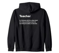 Relatable Funny Dictionary Definition Teacher Felpa con Cappuccio