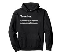 Relatable Funny Dictionary Definition Teacher Felpa con Cappuccio