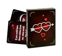 Relationship Game, Conversation Cards, Couples Question Deck, 50 Thoughtful Cards for Boyfriend Wife Husband Family, Enhance Communication, Wedding Shower Gift, Home and Party Use