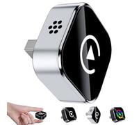 Relativelk Carplay-2025 Upgraded Mini USB Wireless CarPlay & Android Auto Adapter Plug & Play 2-in-1 Fast Stable Connection Wide Compatibility with 800+ Car Models (Silver)