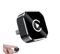 Relativelk Carplay, Wireless CarPlay Adapter, Plug & Play 2-in-1 Adapter with 2.4/5GHz WiFi and Bluetooth 5.0, Wide Compatibility with 800+ Car Models, for iPhone/Android (Black)