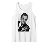 Relatore attivista per i Diritti Umani Malcolm X nel Regno Unito 1965 Canotta