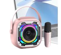 Relatore Karaoke - Macchina Karaoke per con E Luci | Set Karaoke Domestico, Dispositivo Di Canto Portatile con Maniglia, Amplificatore Musicale per La Casa, F