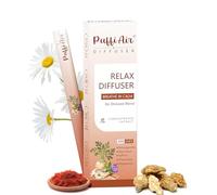 Relax - Diffusore di erbe per respirare calmo, miscela antistress con Ashwagandha, radice di maca, zafferano, camomilla e menta piperita, ingredienti naturali, 600 usi