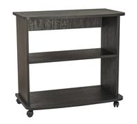 Relax e Design Mobile Carrello H.71 L.75 P.40 porta TV, Stampante, HI-FI, VARI COLORI (Nero Detroit)