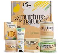 RELAX & ENERGIA | Set regalo spa da bagno di Nurture by Nature | Sali da bagno, scrub corpo, bomba da bagno, candela profumata, crema mani, sapone | Agrumi, Eucalipto | Regalo per donna, uomo