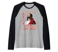 Relax I'll Be Back in Like Three Days Tops - Jesus Maglia con Maniche Raglan