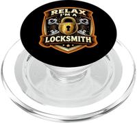 Relax I'm A Locksmith Funny Locksmithing Citazione Lock Smith PopSockets PopGrip per MagSafe