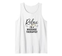 Relax I'm a Massage Therapist Minimal Hands Graphic Canotta