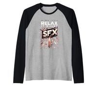 Relax It's Just SFX Makeup Artist Work Movie Film |- Maglia con Maniche Raglan
