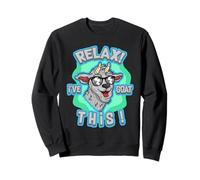 Relax I've Goat This Funny Cool Farm Animal Pun Design Felpa