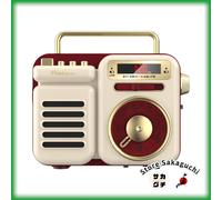 RELAX Multi Retro Radio Speaker 7 in 1 Bluetooth Emergency Power Bank 1983 Rosso