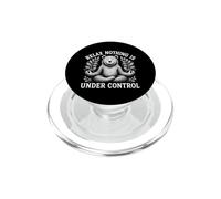 Relax Niente è sotto controllo Orso Yoga Meditazione Sarcasmo PopSockets PopGrip per MagSafe