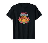 Relax Niente è sotto Controllo Yoga Fiore di Loto Maglietta