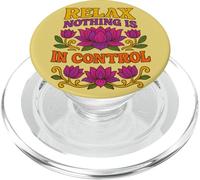 Relax Niente è sotto controllo yoga fiore di loto PopSockets PopGrip per MagSafe
