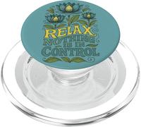 Relax Niente è sotto controllo yoga fiore di loto PopSockets PopGrip per MagSafe