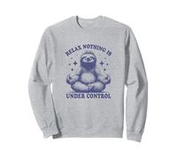 Relax Nothing Is Under Control Bradipo divertente regalo per gli amanti Felpa