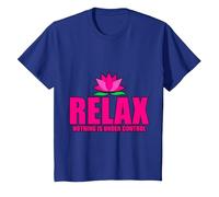 Relax, Nothing Is Under Control |-. Maglietta, Bambini, Blu Reale, 2 Anni