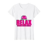 Relax, Nothing Is Under Control |-. Maglietta, Donna, Bianco, XL