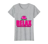 Relax, Nothing Is Under Control |-. Maglietta, Donna, Grigio Melange, L