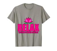 Relax, Nothing Is Under Control |-. Maglietta, Uomo, Ardesia, L