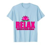 Relax, Nothing Is Under Control |-. Maglietta, Uomo, Celeste, XL