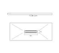 RELAX - Piatto Doccia Rettangolare In Marmo-resina 80x120 Cm - Rocky Lux