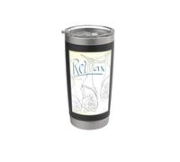 Relax, pipistrello, alce, design Bicchiere termico in acciaio inox doppia parete