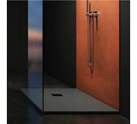 Relax Rocky Classic Piatto doccia in resina texture cemento colore - 80X150