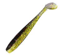 Relax - set da 5 Esche artificiali per pesci predatori “king shad” da 7,6 cm, di gomma, L448 Nero Oro
