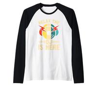 Relax The DJ Is Here, DJ retrò in Vinile Maglia con Maniche Raglan