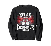 Relax The Drummer Is Here Musical per Musicisti di Batteria Felpa