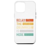 Relax The Drummer Is Here Vintage Funny Drums Custodia per iPhone 12 Pro Max