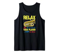 Relax The Tuba Player Is Here Star Graphic Canotta