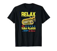 Relax The Tuba Player Is Here Star Graphic Maglietta