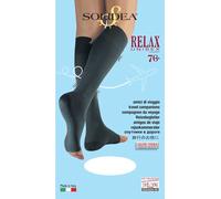 Relax Unisex Gambaletto Punta Aperta 70 Den Solidea(R) Blu Scuro XL 1 Paio