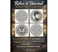 Relax & Unwind: 20 Mandala Coloring Pages for Calm, Focus, and Stress Relief