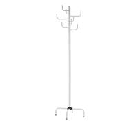 Relax World Attaccapanni Appendiabiti di Design Moderno,Piantana da Terra in Metallo con 8 Ganci Appendi Abiti Base a Croce Dimensioni P40xL40xH183 cm (Bianco)