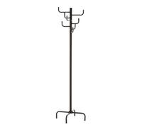 Relax World Attaccapanni Appendiabiti di Design Moderno,Piantana da Terra in Metallo con 8 Ganci Appendi Abiti Base a Croce Dimensioni P40xL40xH183 cm (Nero)