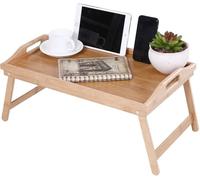 Relax world Vassoio da Letto, in bambù, con Gambe Pieghevoli,Tavolino Colazione