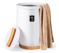 RELAX4LIFE 20L Scaldasalviette Elettrico Bagno con Schermo LED, 4 Livelli di Timer, Spegnimento Automatico, Scalda Asciugamani, Coperte, Vestiti, Calze per Spa, Casa