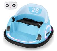 RELAX4LIFE Autoscontro Elettrico per Bambini 12 V con Telecomando, Luce LED, Clacson e Musica, Rotazione a 360°, Auto Giocattolo con Cintura di Sicurezza per Bambini 18+ Mesi (BLU)