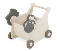 RELAX4LIFE Carrello Primi Passi 2 in 1 per Bambini con Carrello Spesa Giocattolo, 18L, Apprendimento Cammino,Ruote Silenziose, Design Pecora, HDPE Sicuro, Interno/Esterno