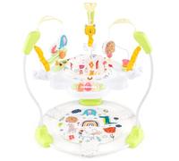 RELAX4LIFE Centro Attività/Jumperoo/Exersaucer Convertibile 3 in 1, con Piattino Rimbalzante, Seggiolino Girevole a 360°, Tavolo da Gioco, Regolabile in Altezza, Musica, Luci 6+ Mesi (GIALLO)