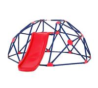 RELAX4LIFE Cuccia da Arrampicata con Scivolo per Bambini, Struttura per Arrampicata da Giardino, Portata Fino a 180 kg, Scala da Arrampicata per Bambini 3-10 Anni (Rosso)